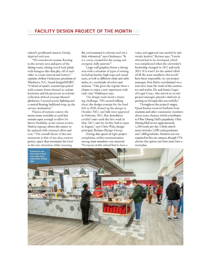 Facility Design Project of the Month page 4