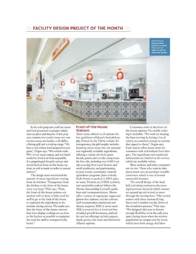 Facility Design Project of the Month page 6