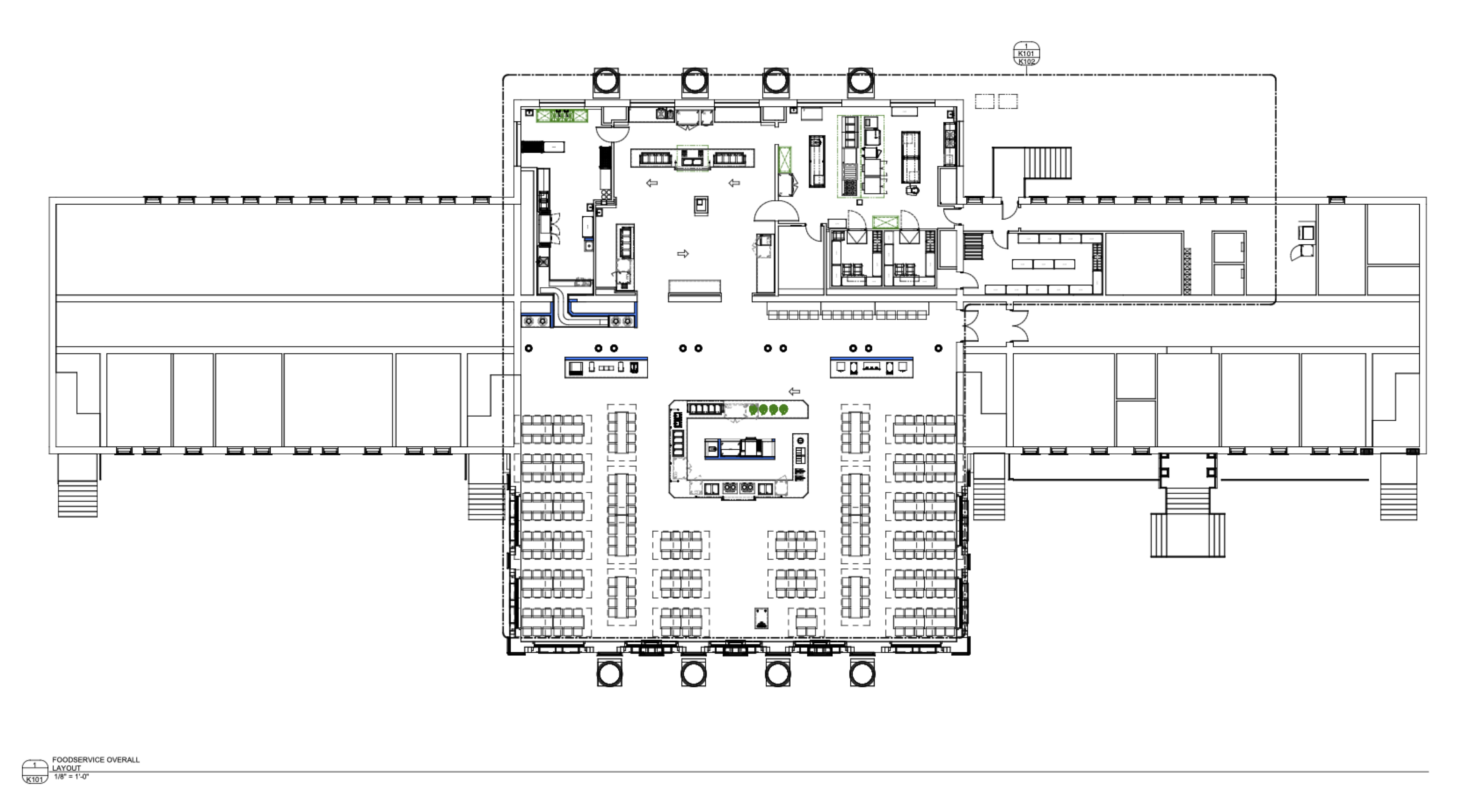 Coker University dining hall floor plan